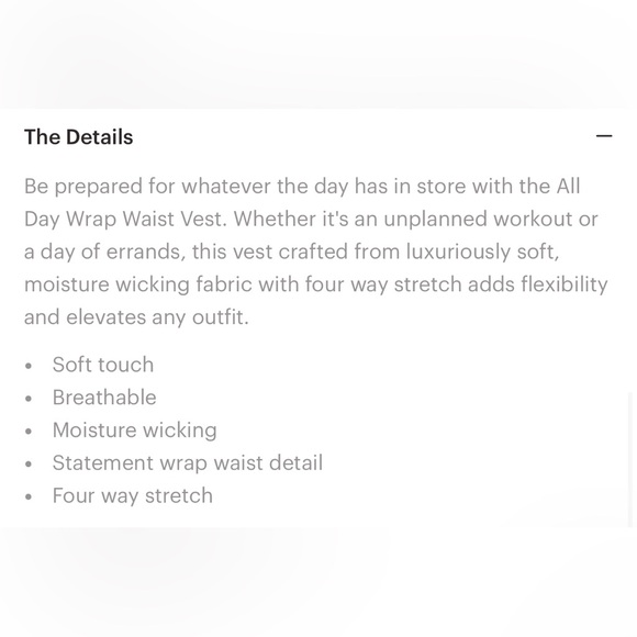 Sweaty Betty All Day Wrap Waist Tank Crop Medium - Picture 6 of 6